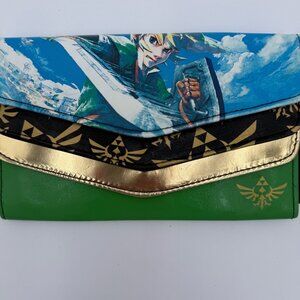 Legend of Zelda: Skyward Sword Themed Tri-fold Wallet Link & Wingcrest Emblem